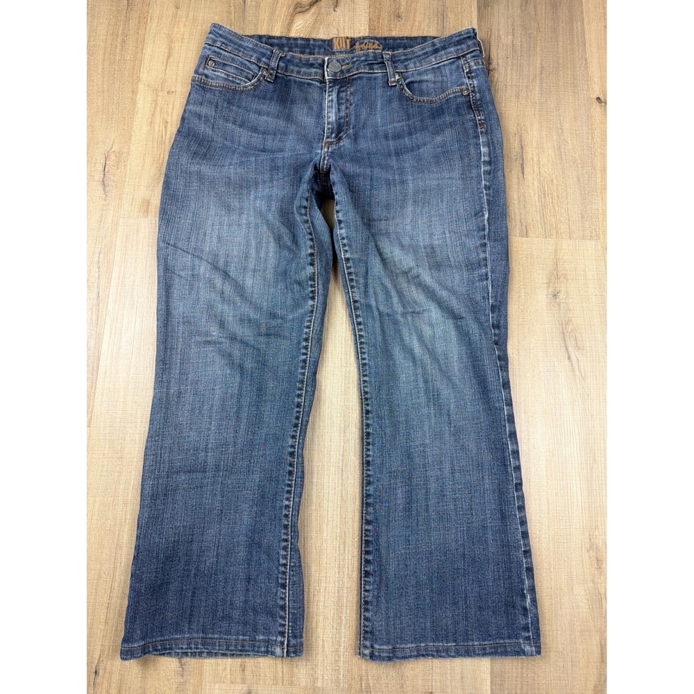 Kut from the Kloth Womens Size 12 Bootcut Jeans Medium Wash Blue Denim Pants